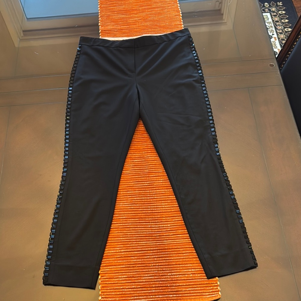 Black Embellished Women's Pants